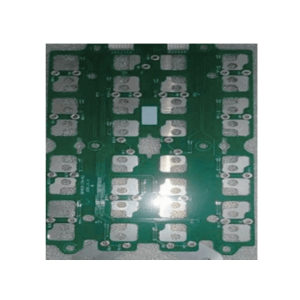 Double-sided PCB with riveted copper block (EV battery Protection Circuit Module)